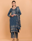 Aayat Dark Grey Winter Suit for women
