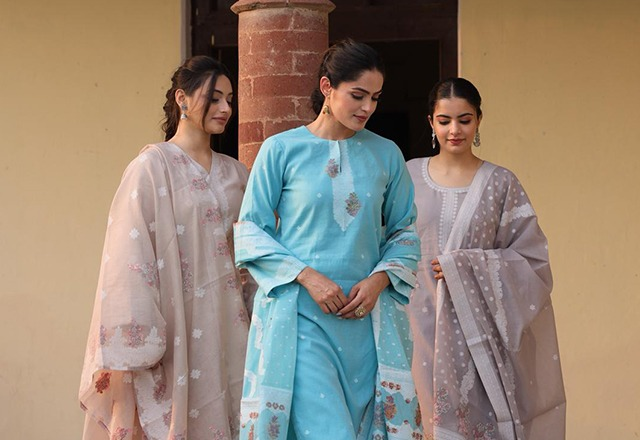 Daily wear cotton suits for women summer collection by Safaa India