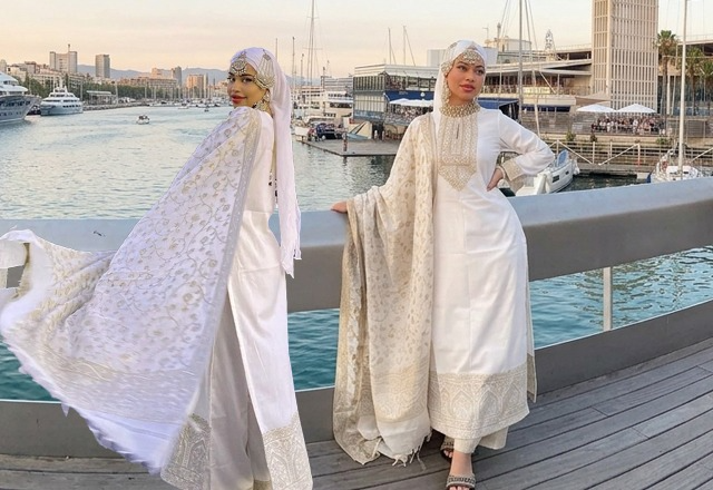 Affordable summer cotton suits for women with chikankari and zari designs