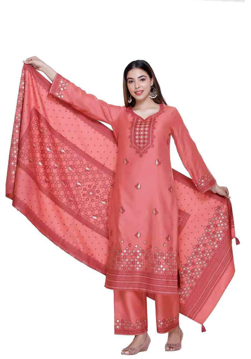 Dress Material With Stole