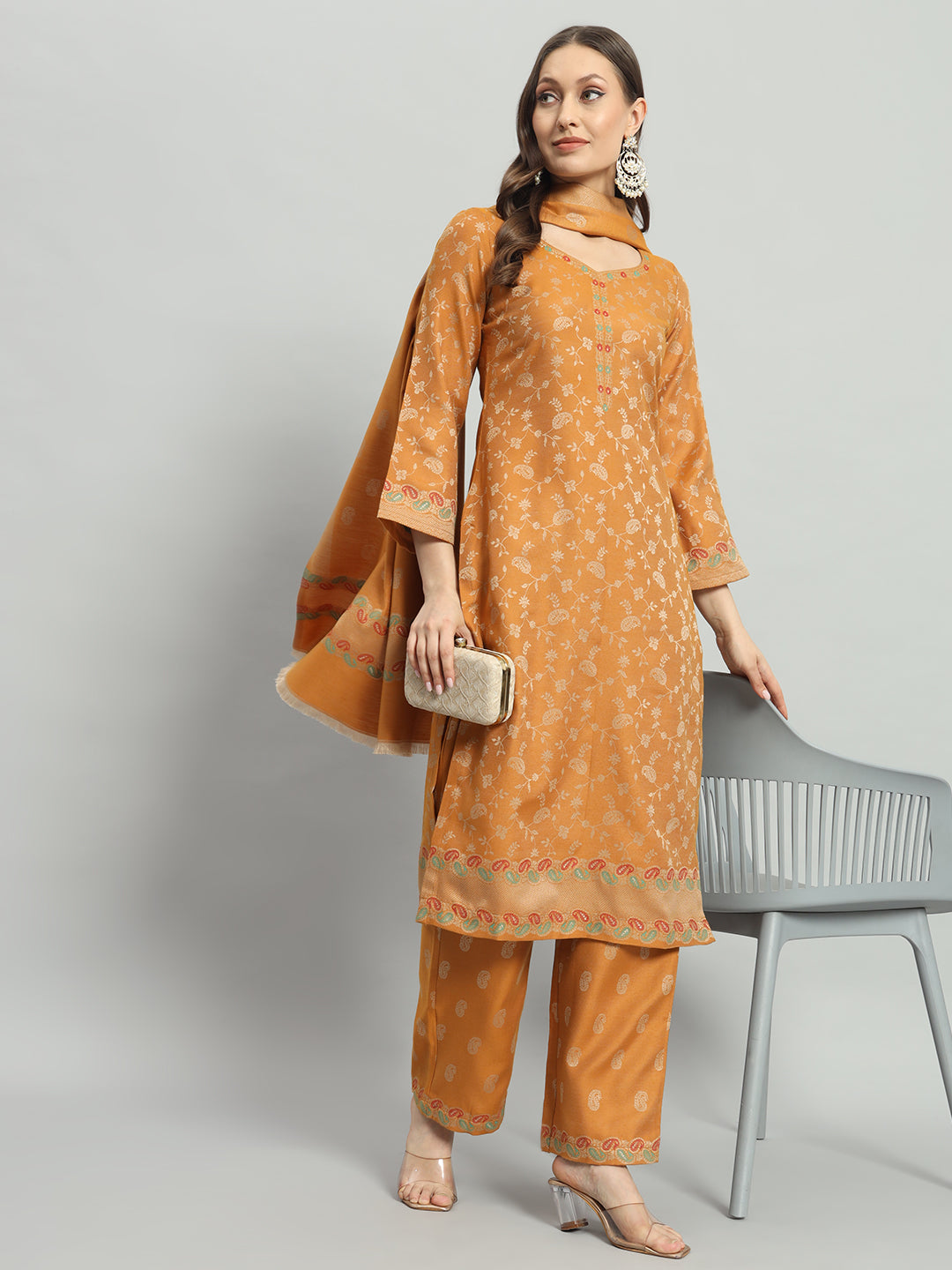 Dress Material With Stole