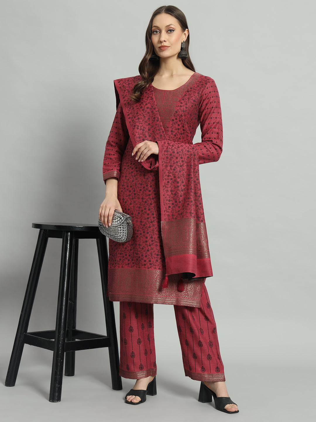 Dress Material With Stole