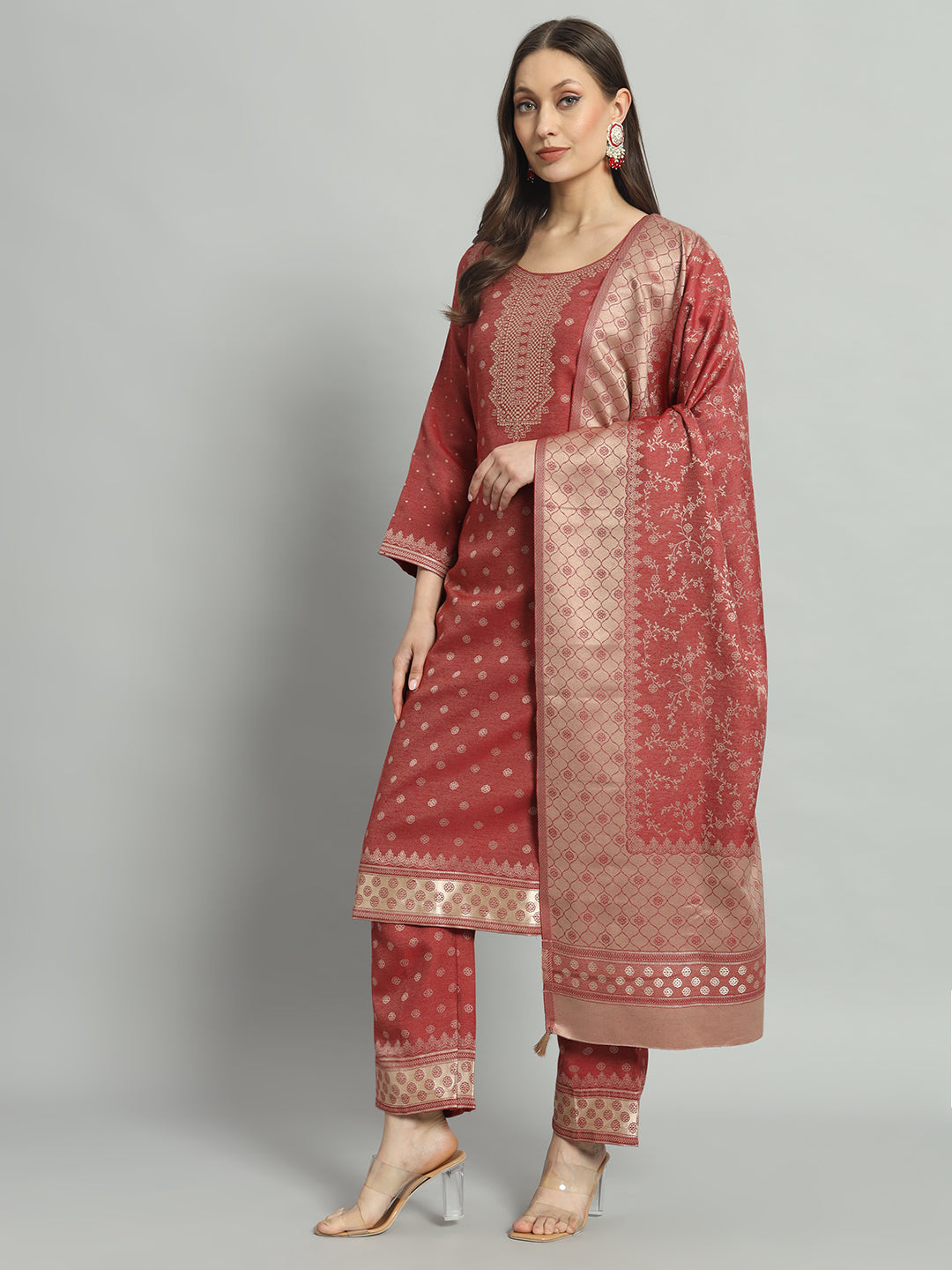 Dress Material With Stole