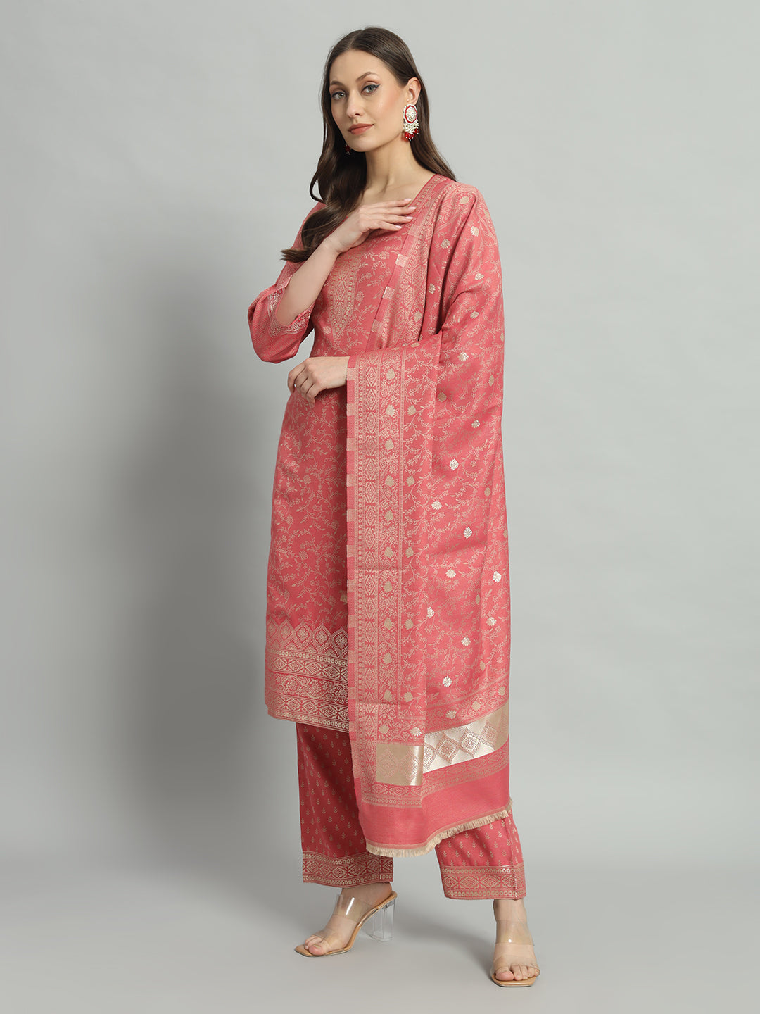 Dress Material With Stole