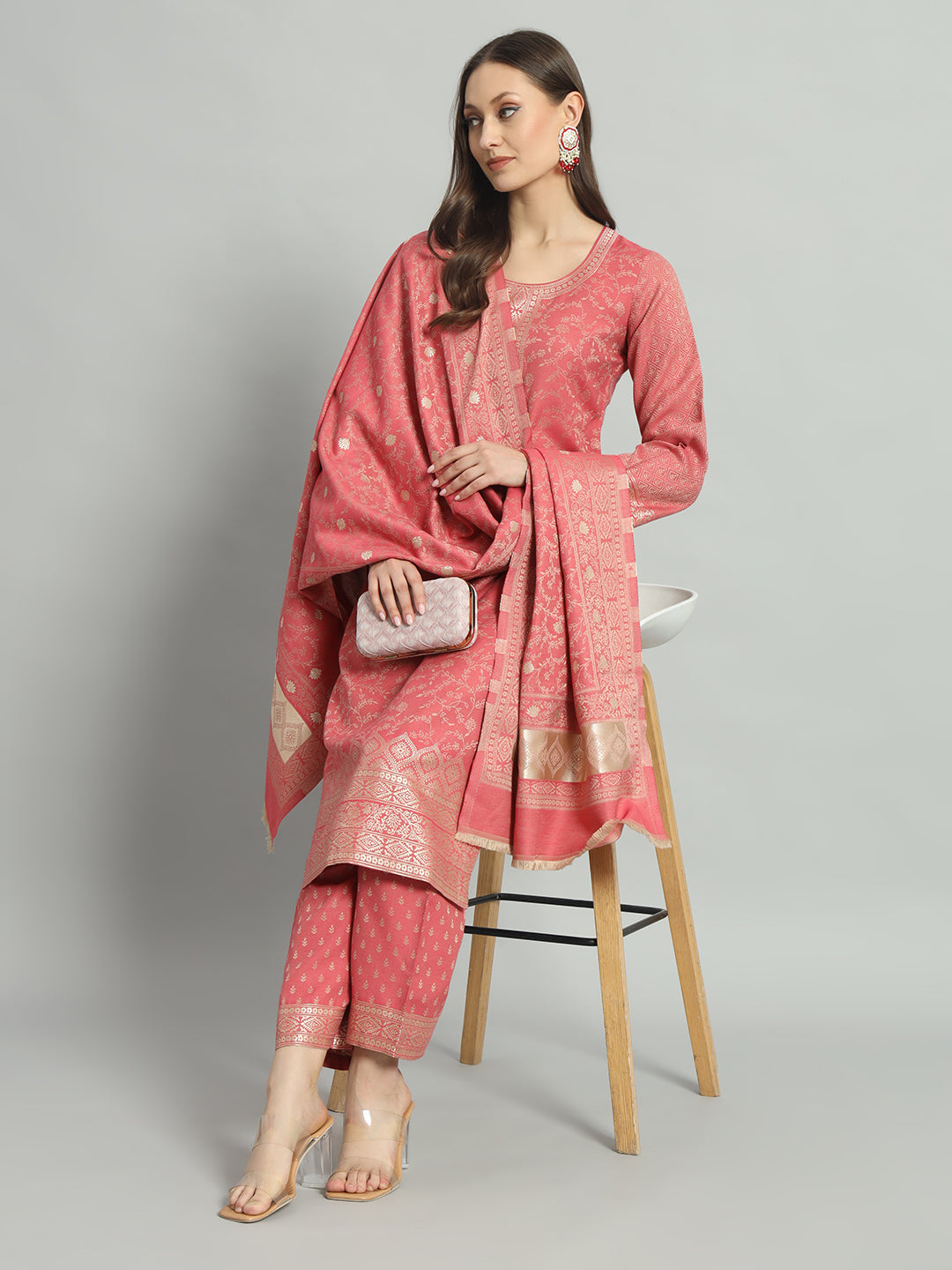 Dress Material With Stole