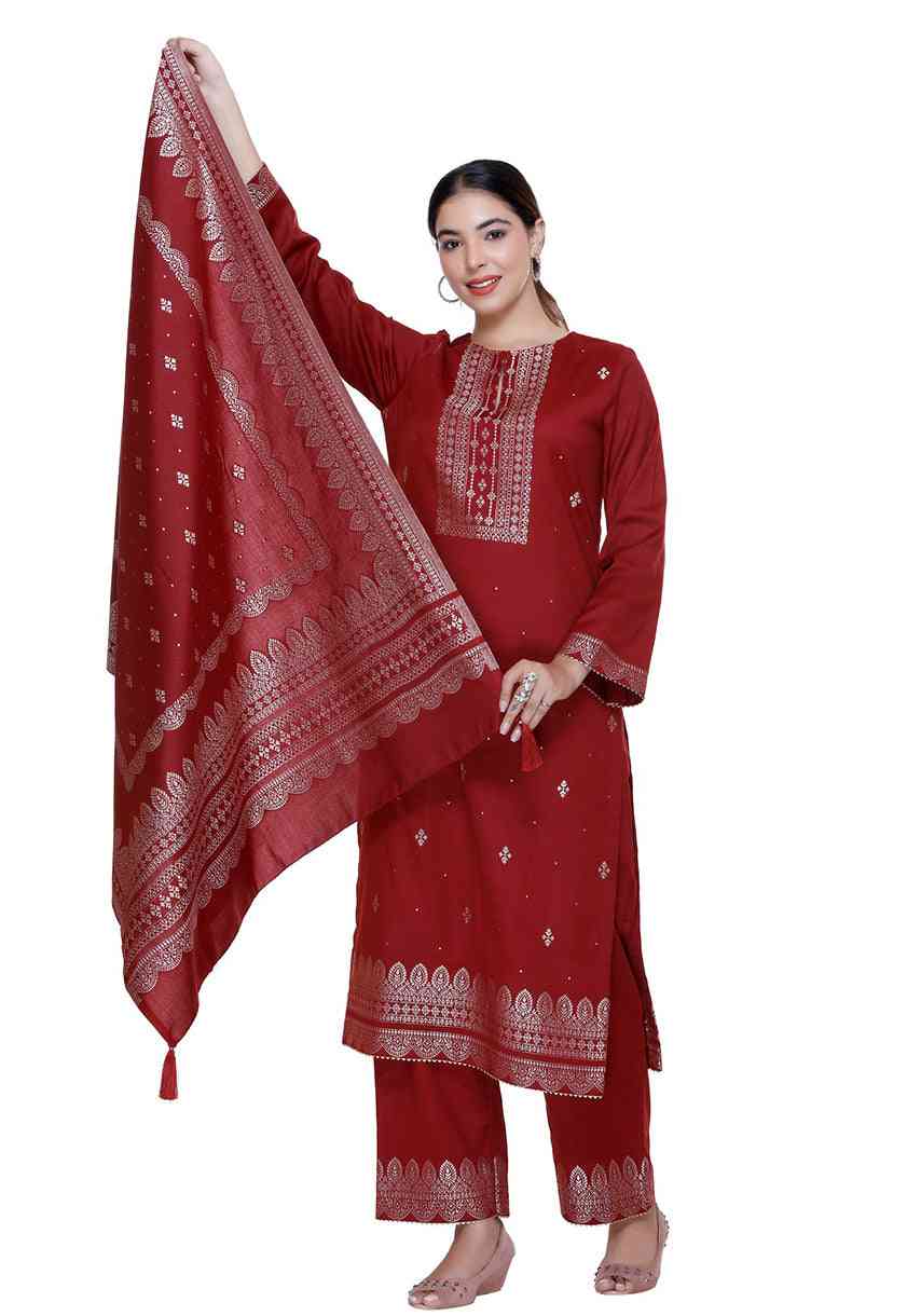 Dress Material With Stole