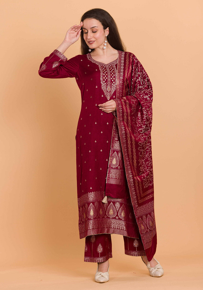Dress Material With Stole