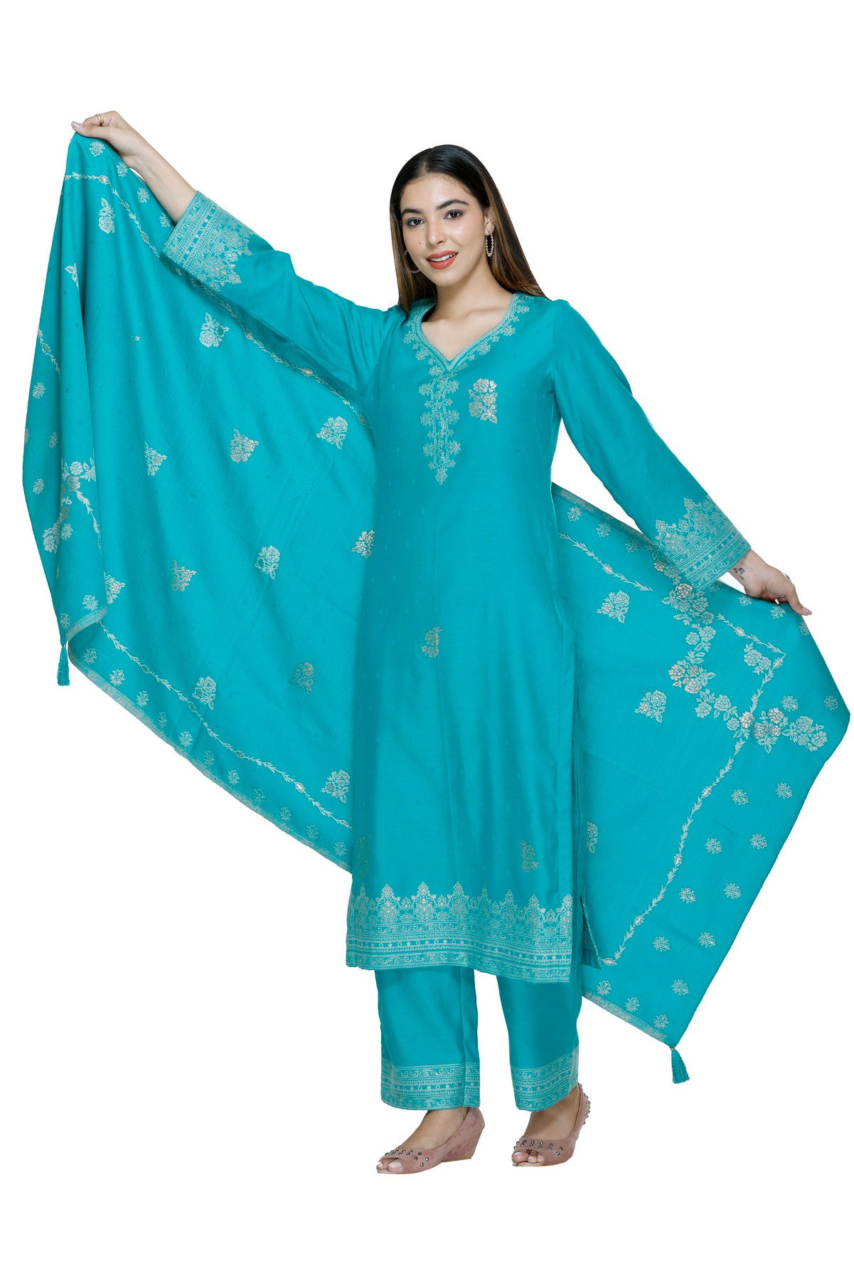 Dress Material With Stole