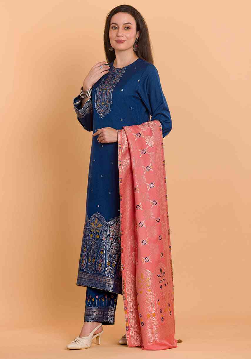Dress Material With Stole