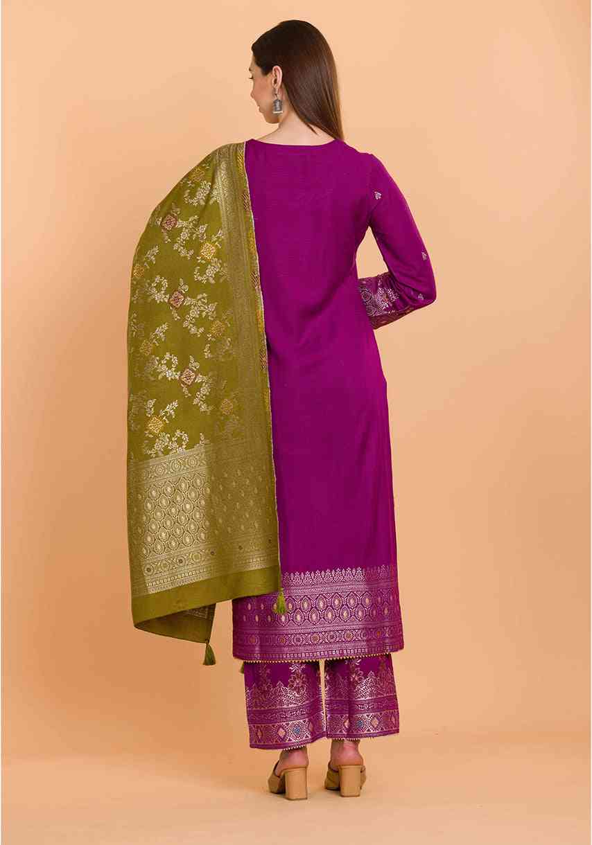 Dress Material With Stole
