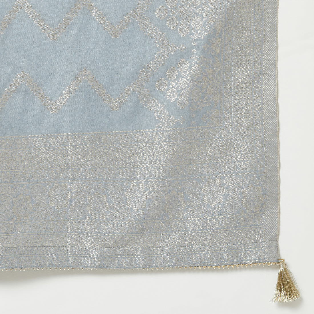 Cotton Woven Chikankari Design Unstitched Dress Material With dupatta