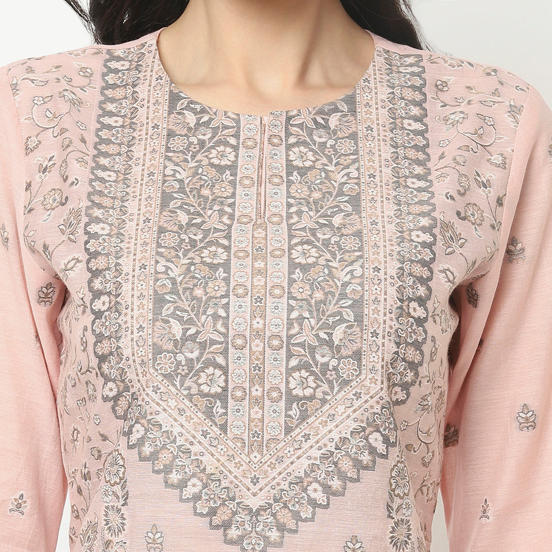 Organic Cotton Woven Design Unstitched Dress Material With Dupatta