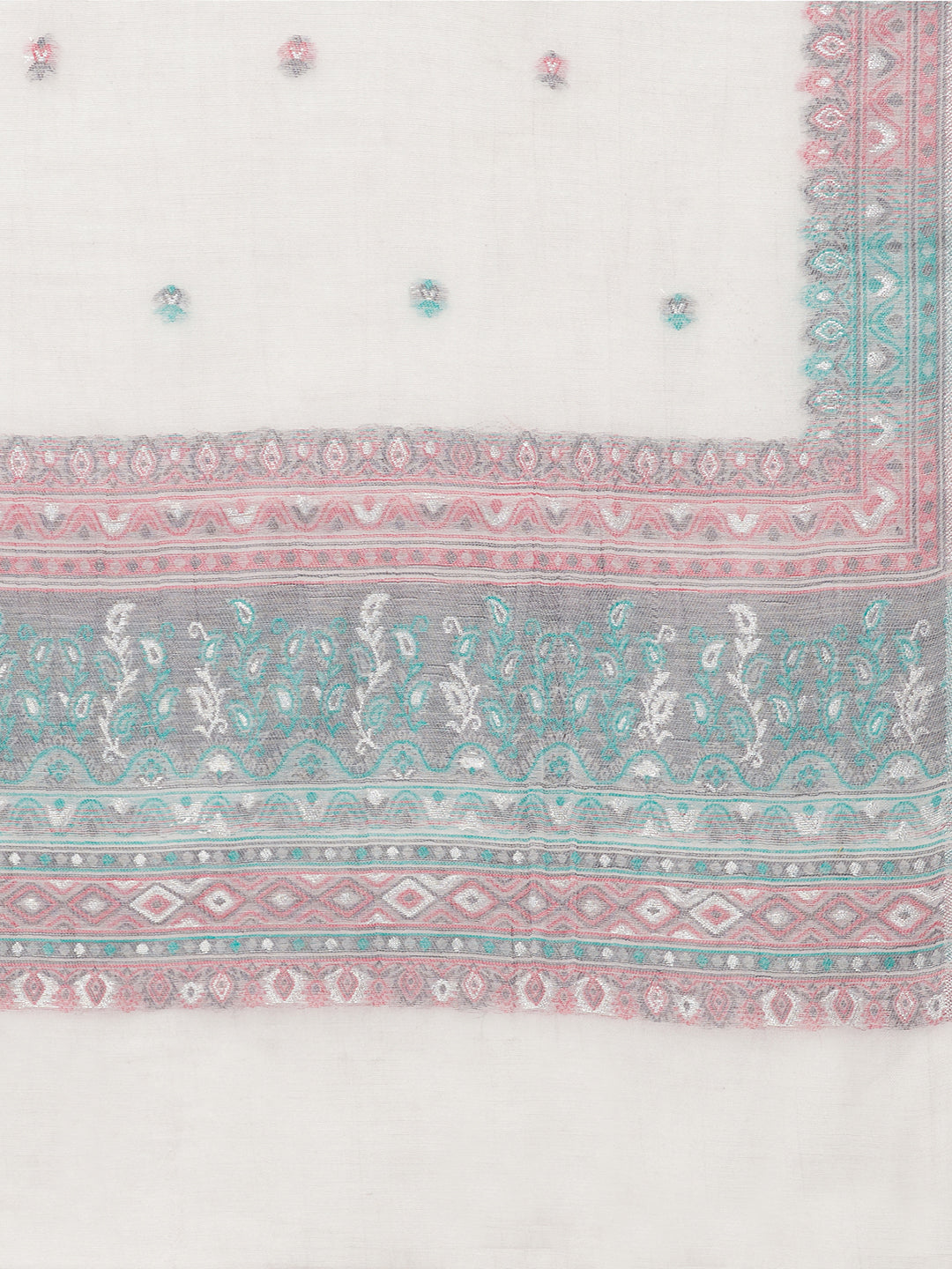 Safaa Women Organic Cotton Woven Design Unstitched Dress Material With Dupatta