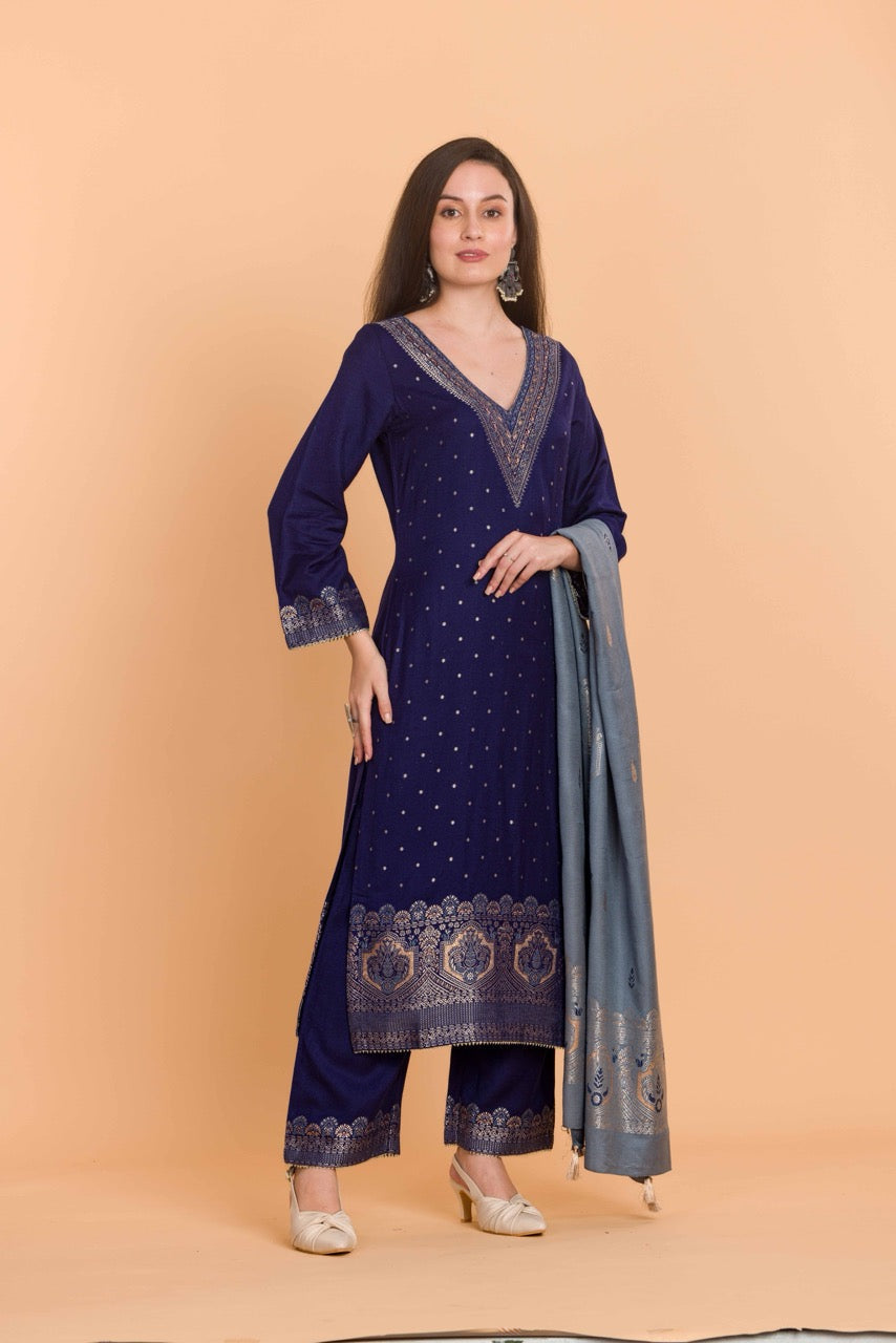 Dress Material With Stole