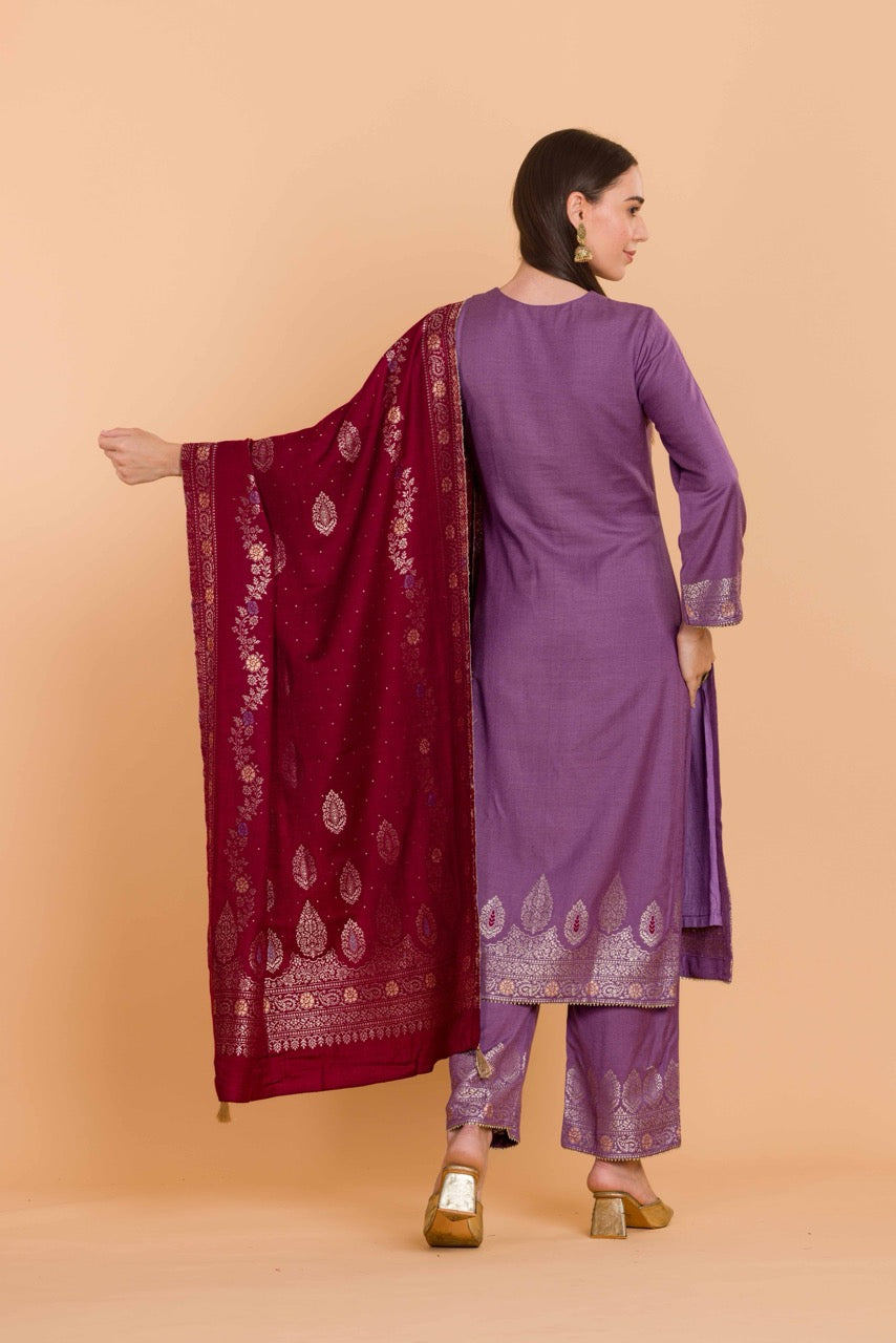 Dress Material With Stole