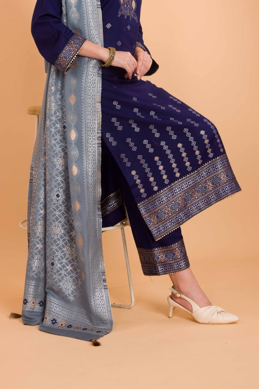 Dress Material With Stole