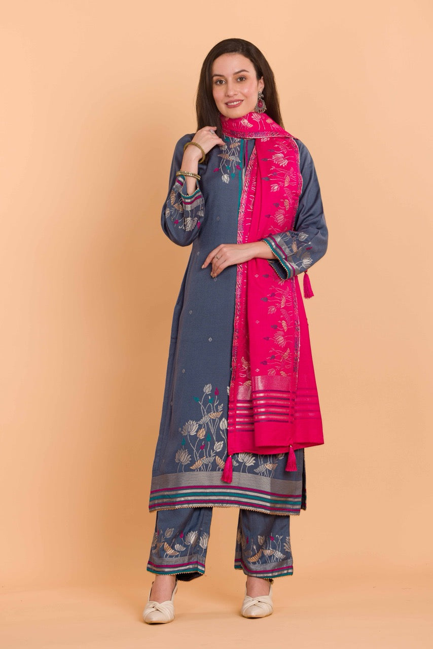 Dress Material With Stole