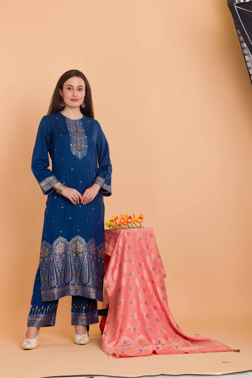 Dress Material With Stole