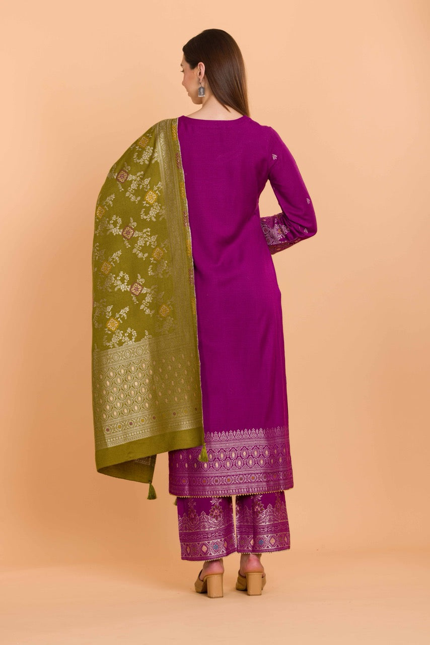 Dress Material With Stole