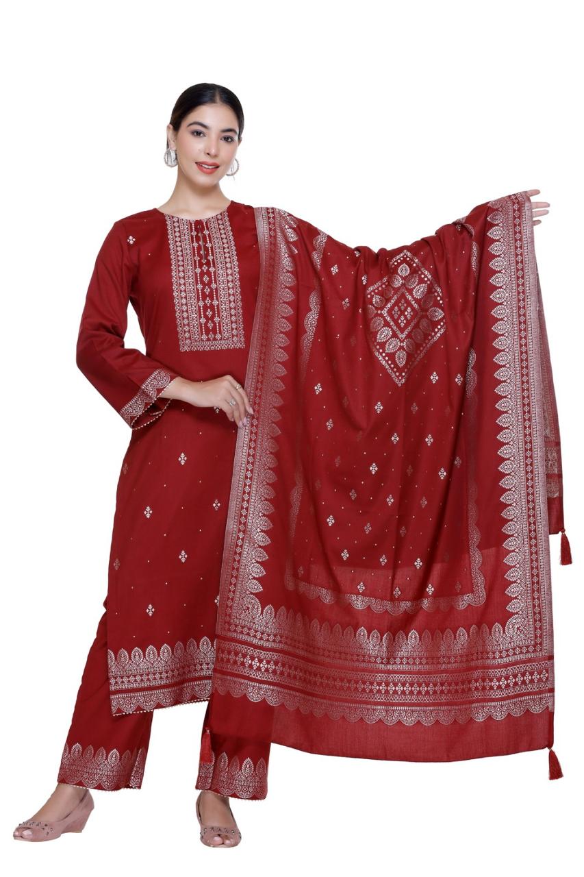 Dress Material With Stole